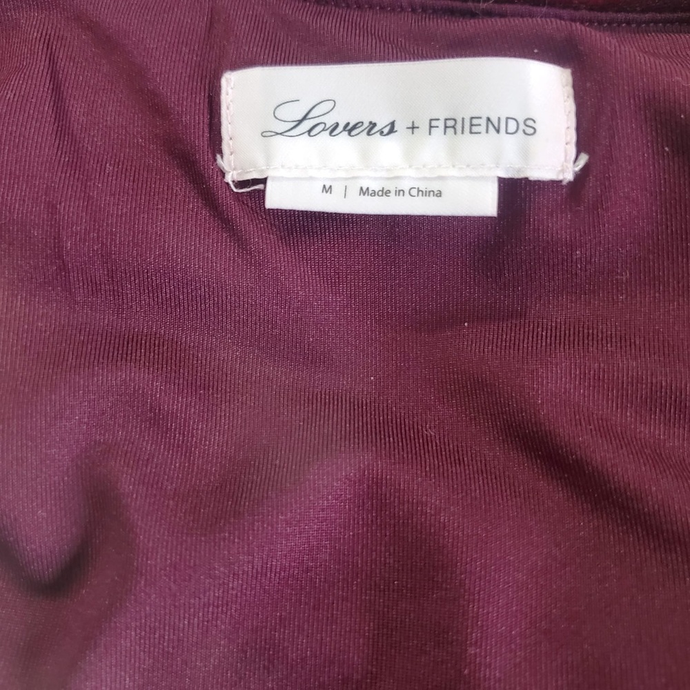 Lovers + Friends Adrianne Midi Dress in Wine Red - Picture 7 of 8